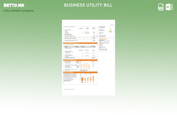 Модерен стил Австралија Нов Јужен Велс (НСВ) Шаблон страници за сметки за дело 1